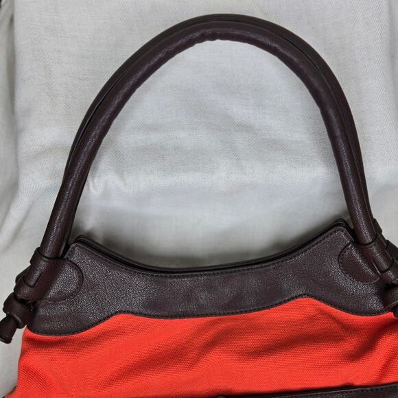 SIMPLY VERA Vera Wang Orange and Brown Women's Handbag - Picture 2 of 12